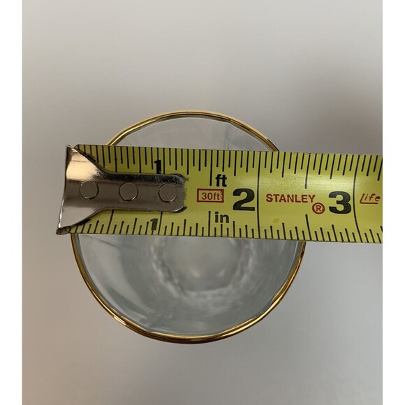 Vintage Pasabahce 24k Gold Rim‎ Tumbler Glasses Set Of 2 Diamond Pattern Turkey - Picture 4 of 5